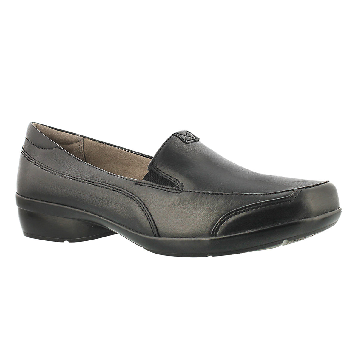 Women's CHANNING black slip on shoes - Wide