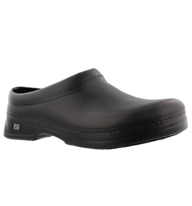 skechers black clogs