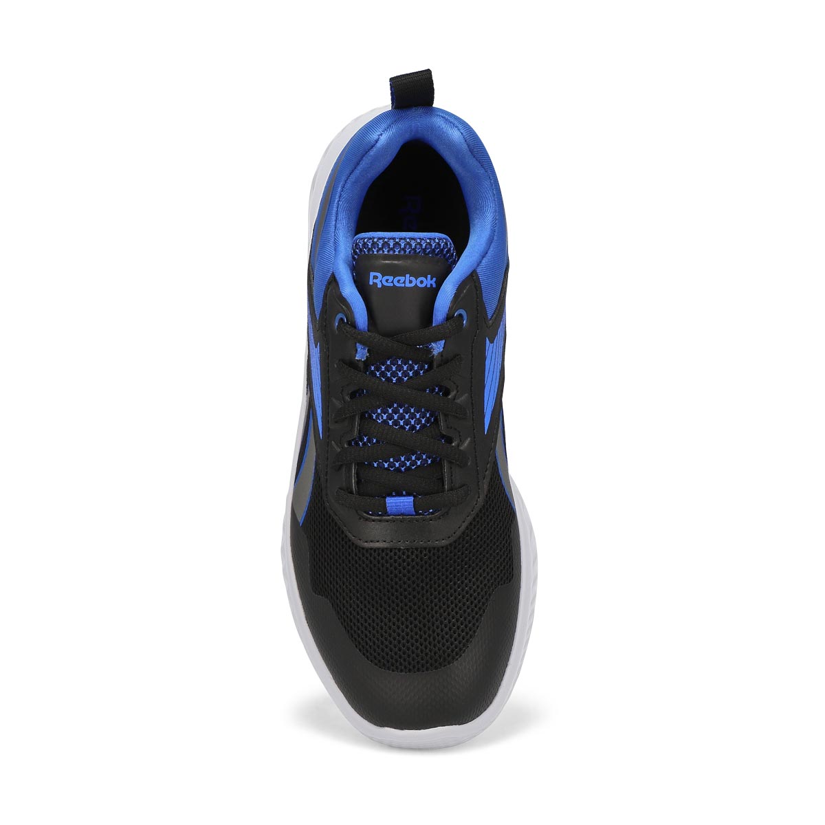 Kids Rush Runner 5 Lace Up Sneaker - Black/Blue/Pewter