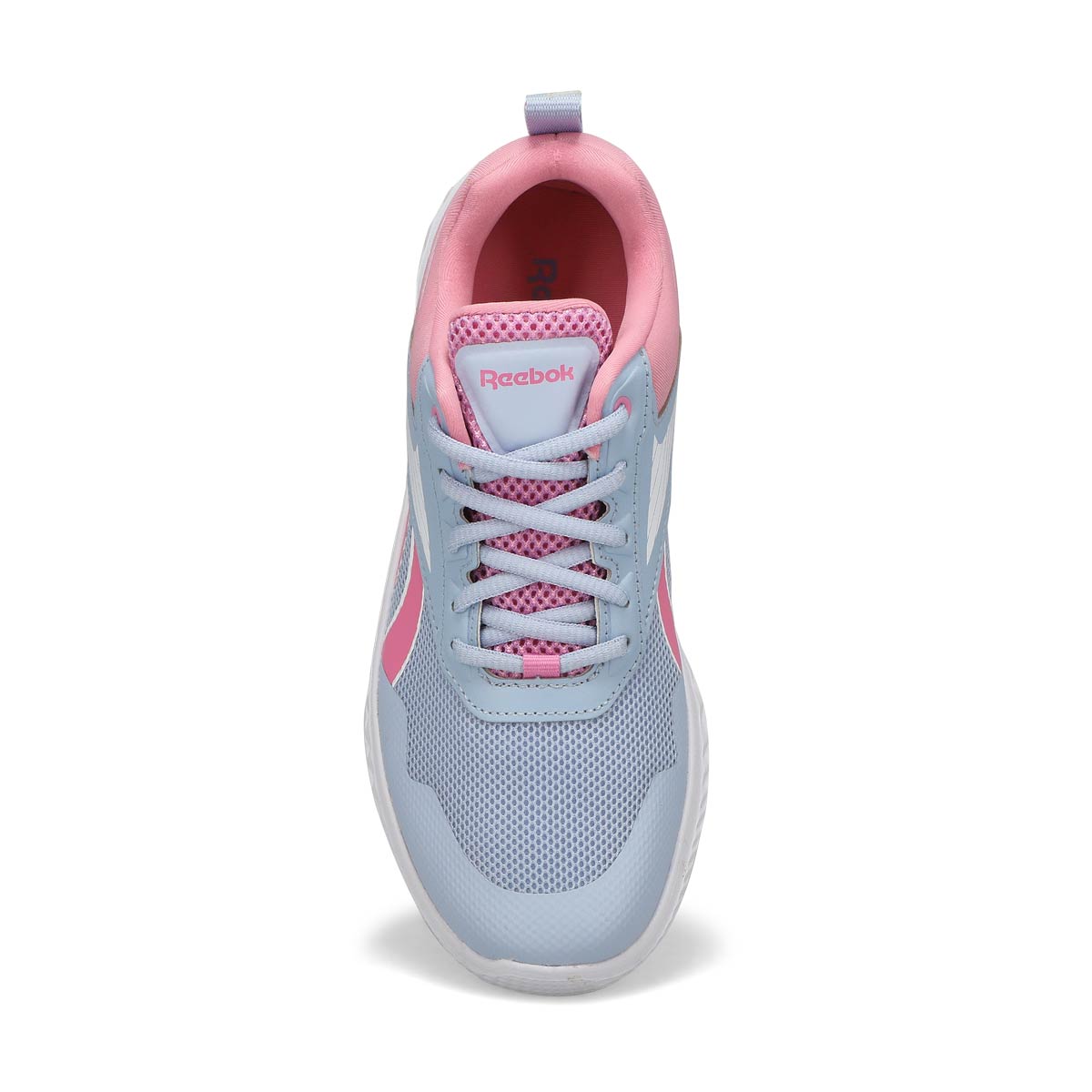 Girls Rush Runner 5 Lace Up Sneaker - White/Pink/Blue