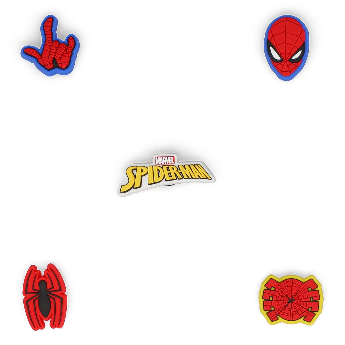 Crocs, Breloques Jibbitz SPIDER MAN - 5 p.