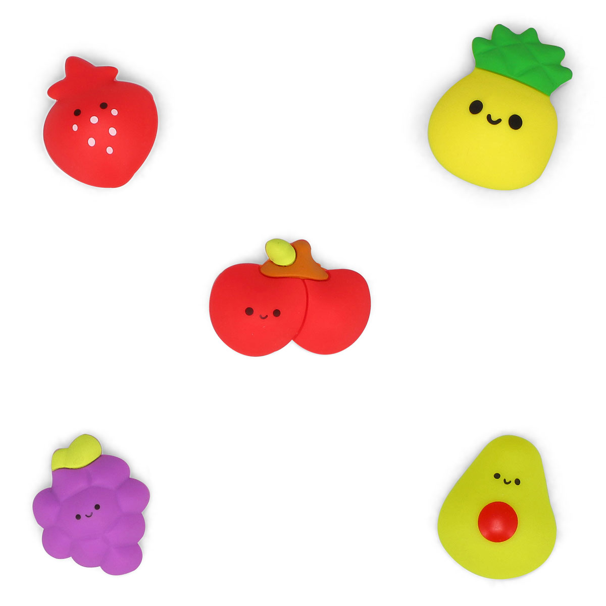 Crocs, Breloques Jibbitz SQUISH FRUITS - 5 p.