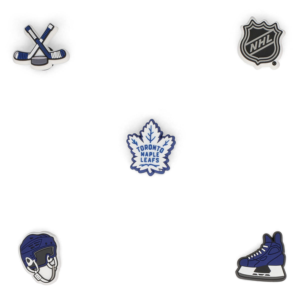 Crocs, Ensemble de breloques Jibbitz TORONTO MAPLE LEAFS - 5 pièces