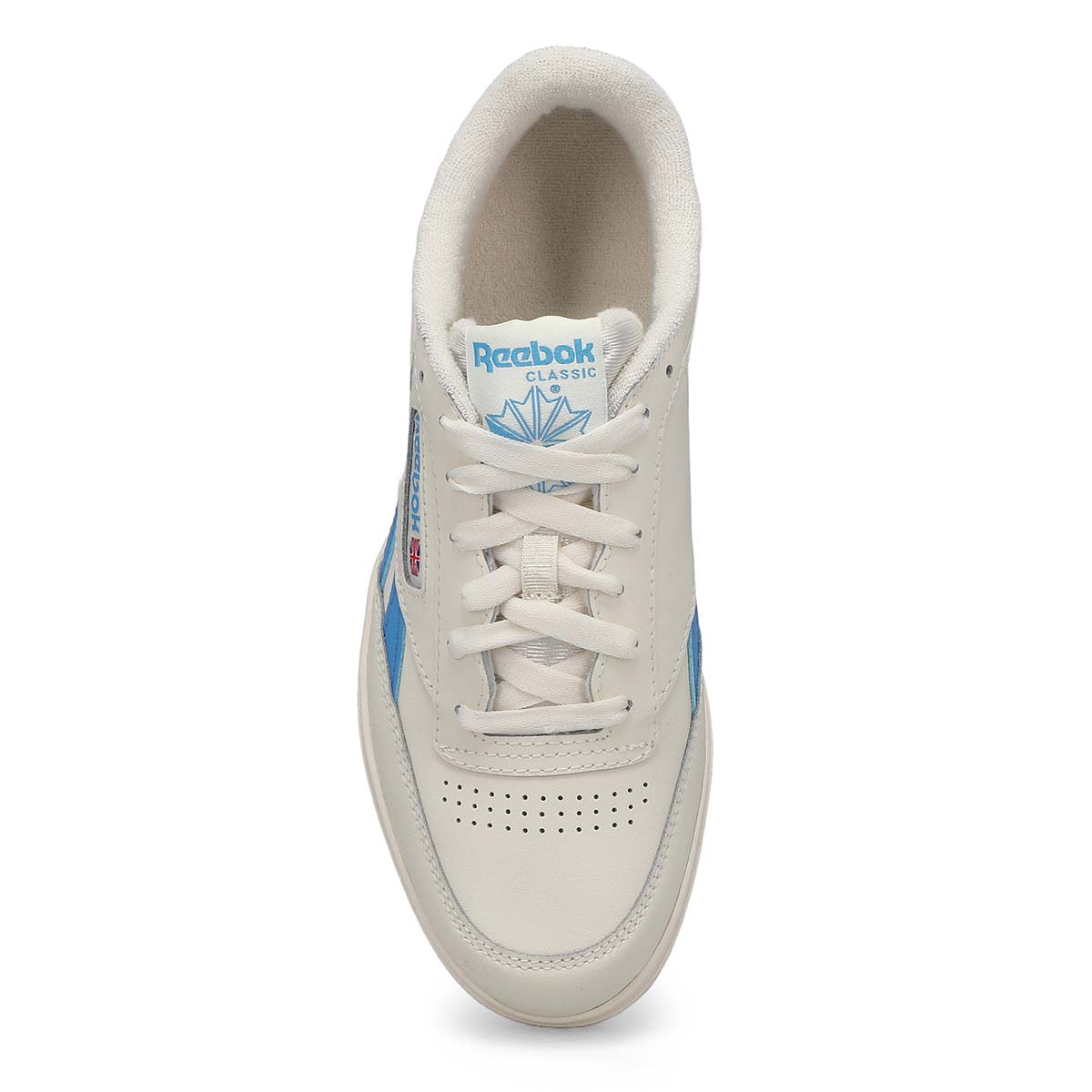 Womens  Club C Double Revenge Lace Up Sneaker - Chalk/Chalk/Essential Blue