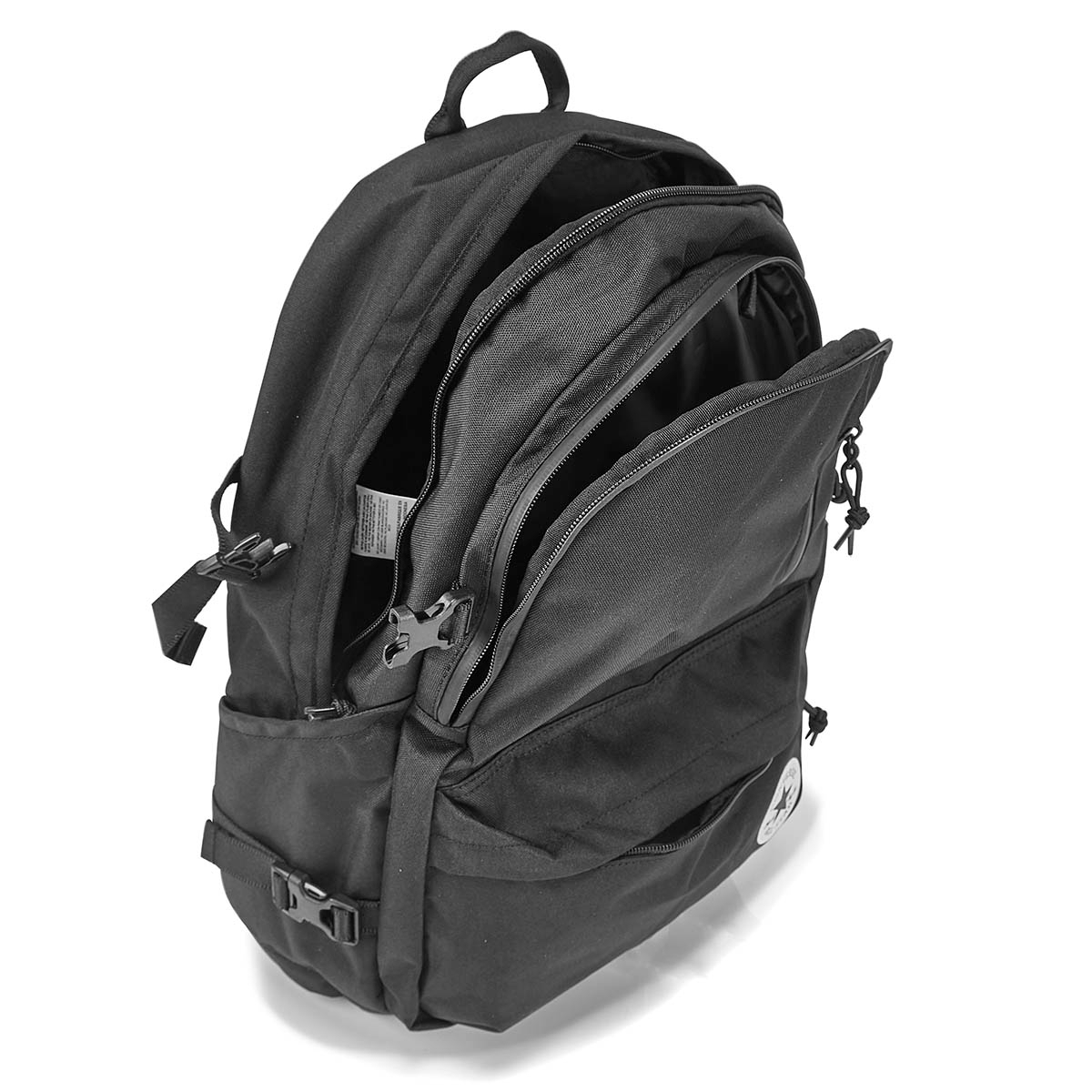 black backpack converse