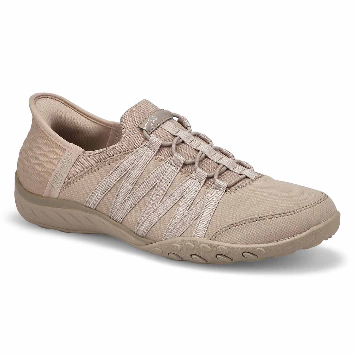 Skechers, Ladies Breathe Easy Slip-Ins Sneaker - Taupe