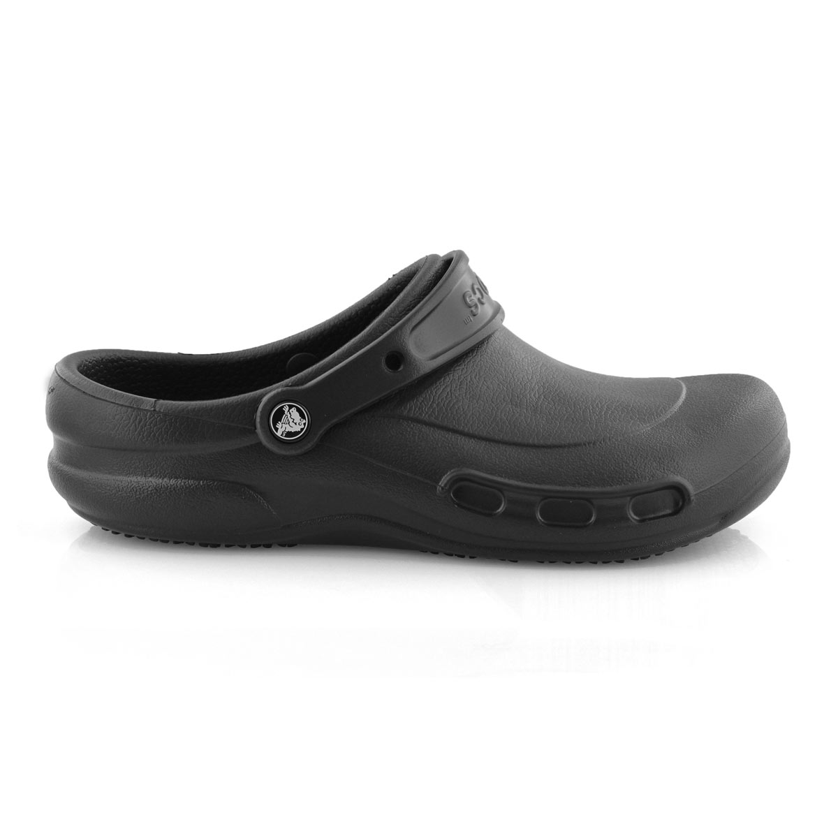 slip resistant crocs black