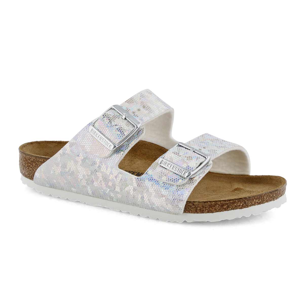 Birkenstock, Sandale ARIZONA BF 2 brides argent, filles, étroit