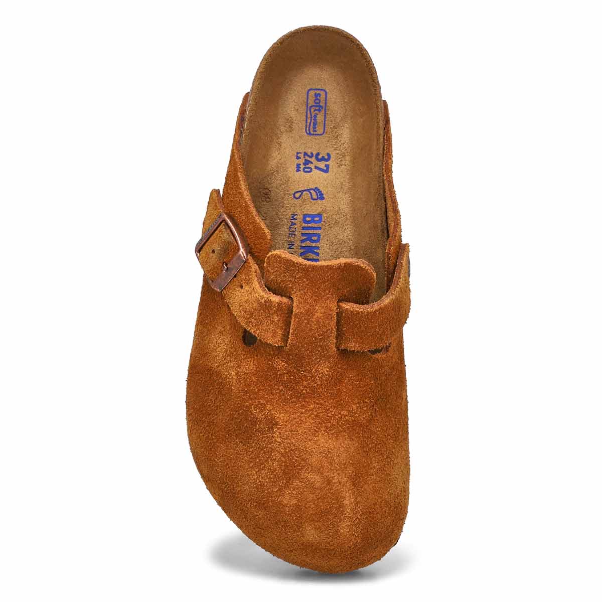 Womens Boston Soft Footbed Suede  Clog - Mink