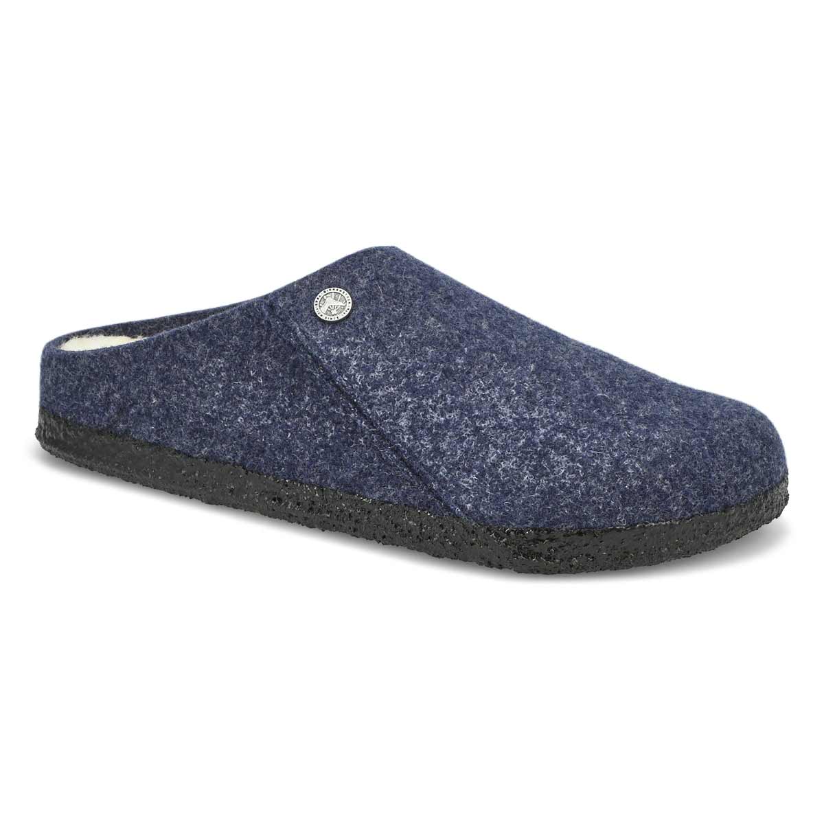 Birkenstock, Birkenstock, Mens Zermett Shearling Slipper - Dark Blue