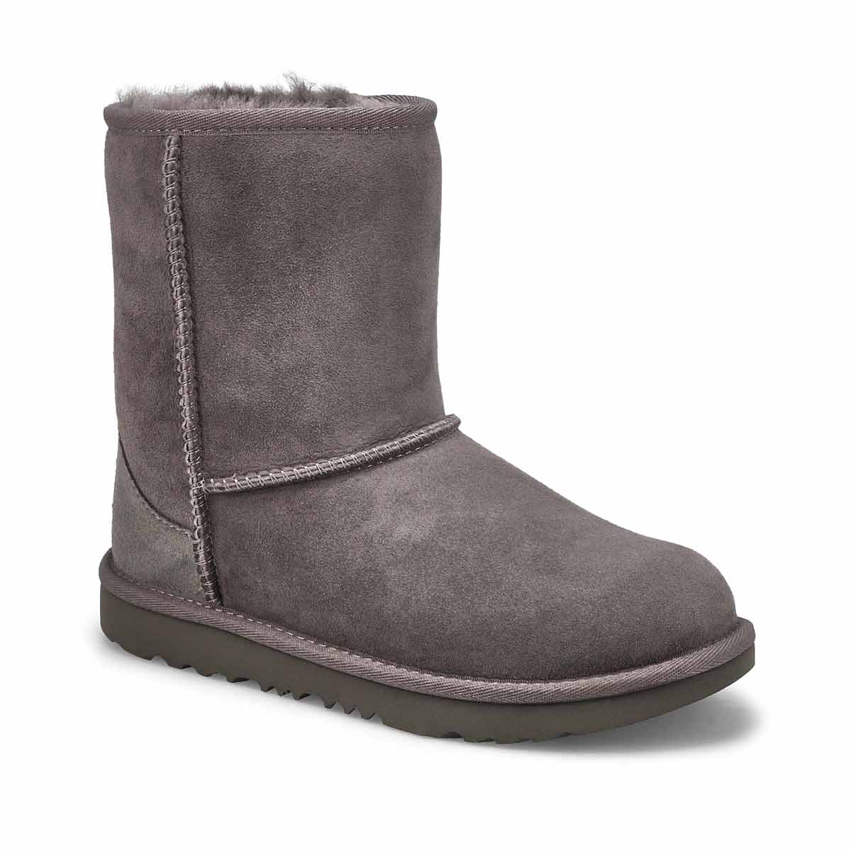 UGG, Botte en peau de mouton CLASSIC II, gris, filles