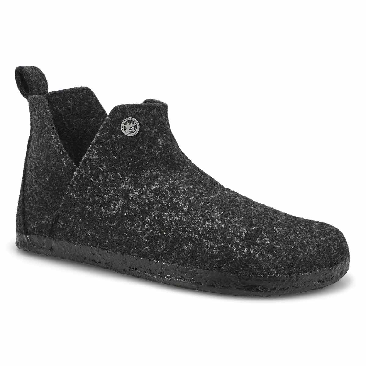 Birkenstock, Women's Andermatt Shearling Narrow Slipper - Anthracite