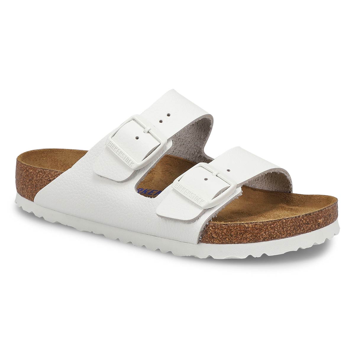 Birkenstock, Women's Arizona Soft Footbed 2-Strap Sandal- Antique White