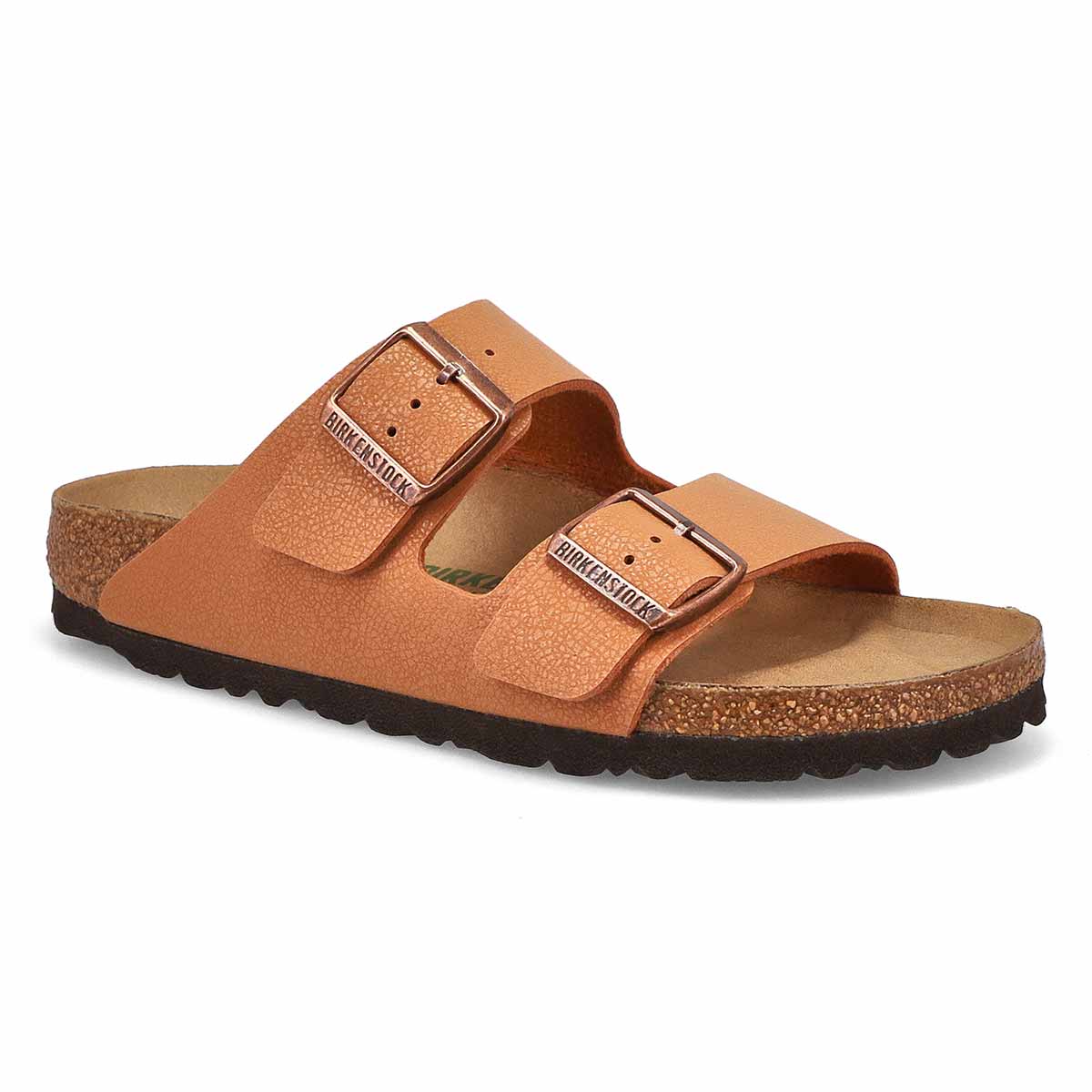 Birkenstock, Women's Arizona Vegan Birkibuc 2 Strap Narrow Sandal - Pecan