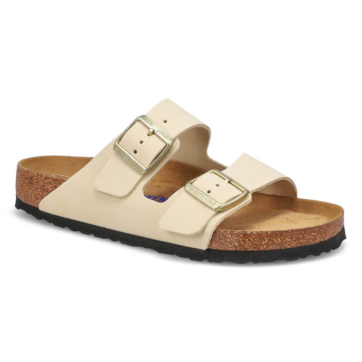 Birkenstock, Women's  Arizona Soft Footbed 2 Strap Sandal - Ecru