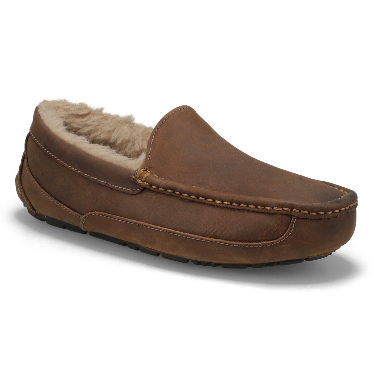 UGG, Pantoufle en peau de mouton ASCOT, havane, hommes