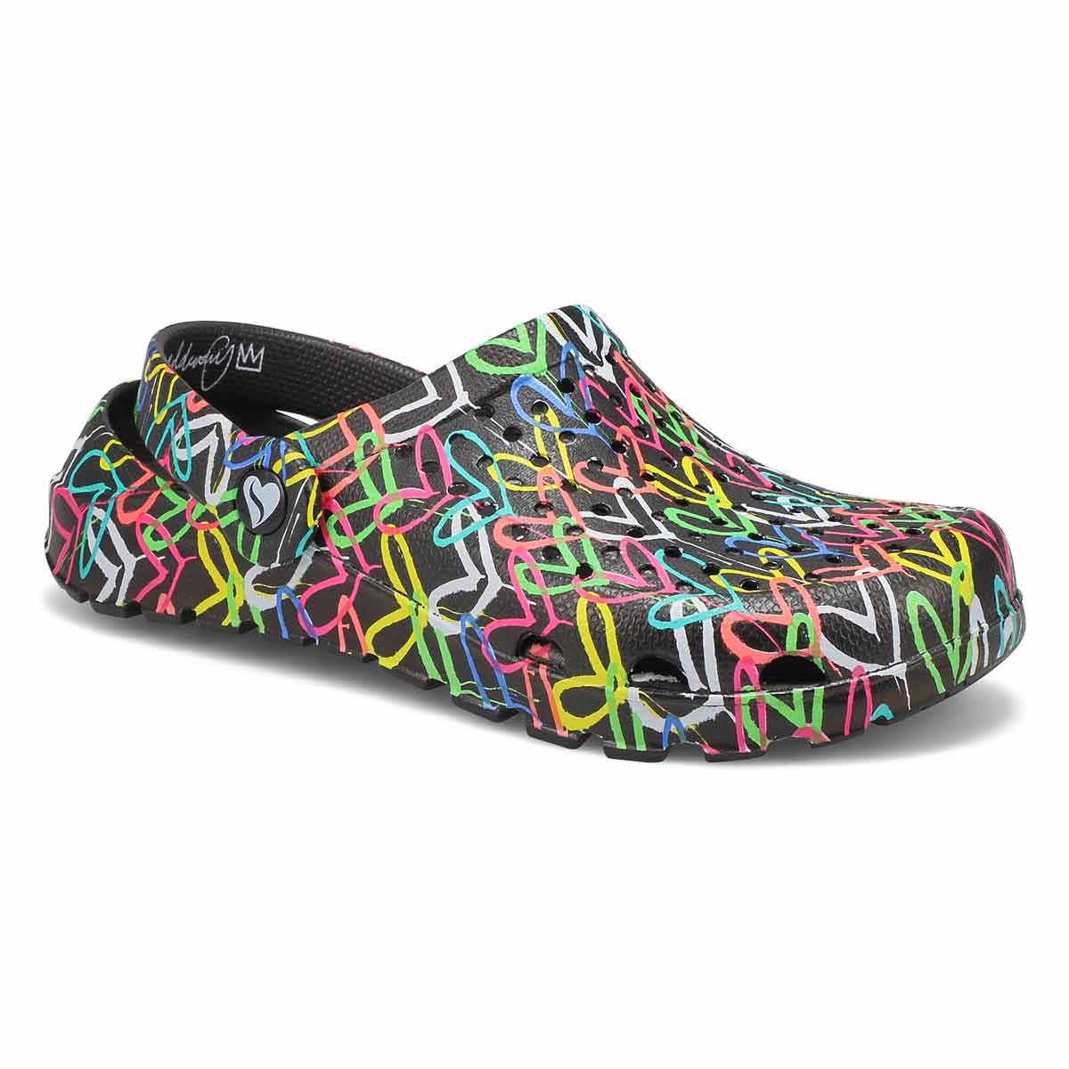 Skechers, Women's JGoldcrown Footsteps Clog - Black Multi