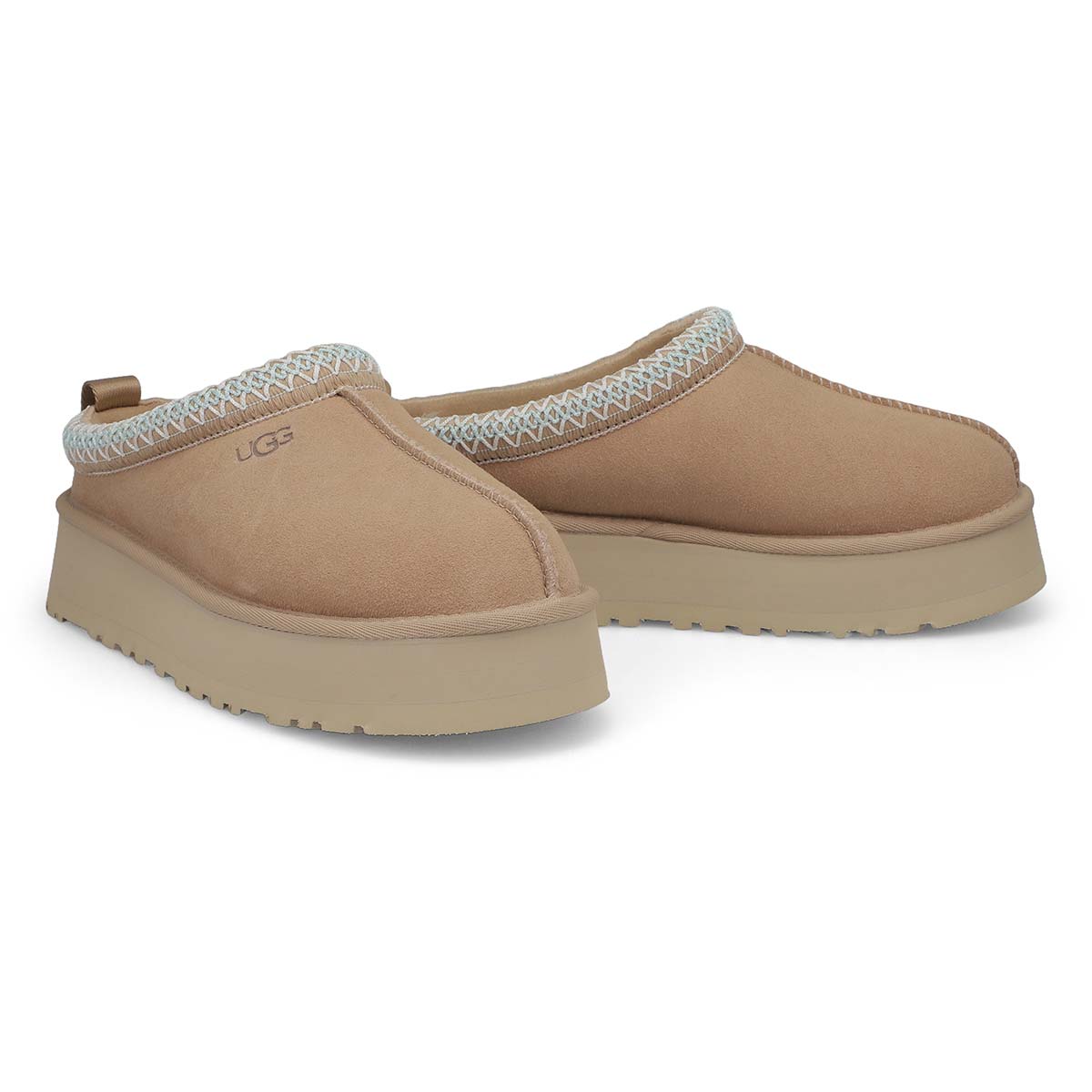 Womens Tazz Platform Slipper - Sand