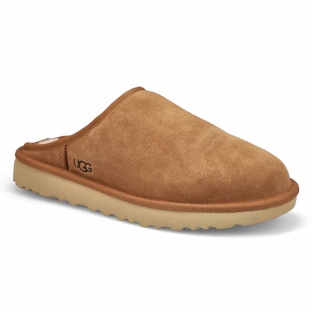 UGG, UGG, Pantoufle en mouton CLASSIC SLIP-ON, châtaigne, hommes