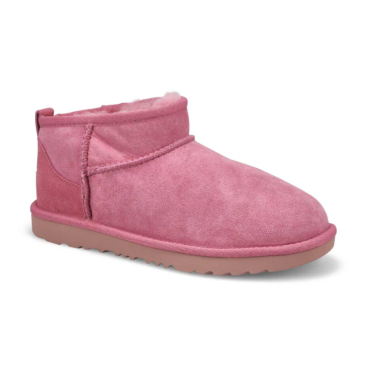 UGG, Botte en peau de mouton CLASSIC ULTRA MINI, orchidée cendré, filles