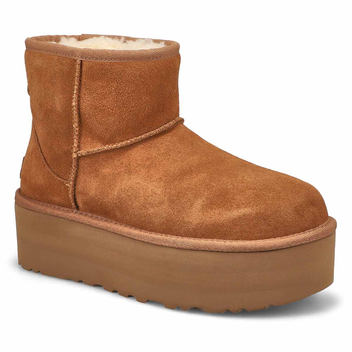 UGG, Botte CLASSIC MINI PLATFORM, châtaigne, femmes