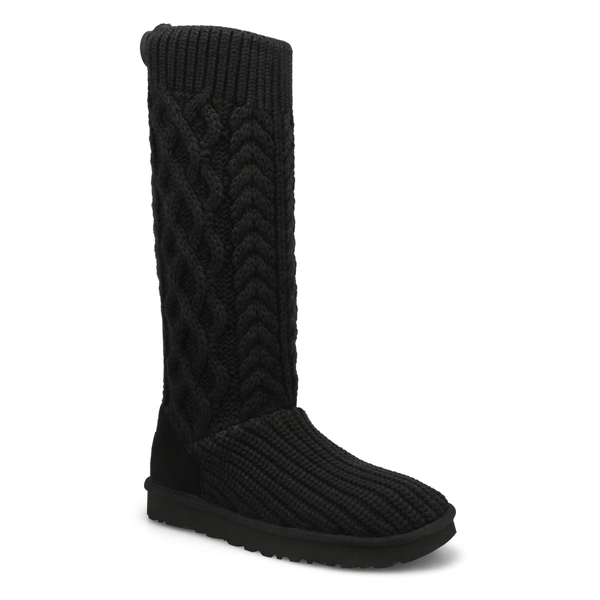 UGG, Women's Classic Cardi Cabled Knit Boot - Black