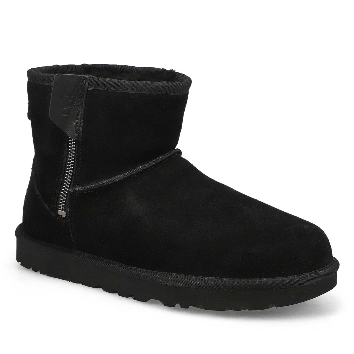 UGG, Botte CLASSIC MINI BAILEY ZIP, noir, femmes