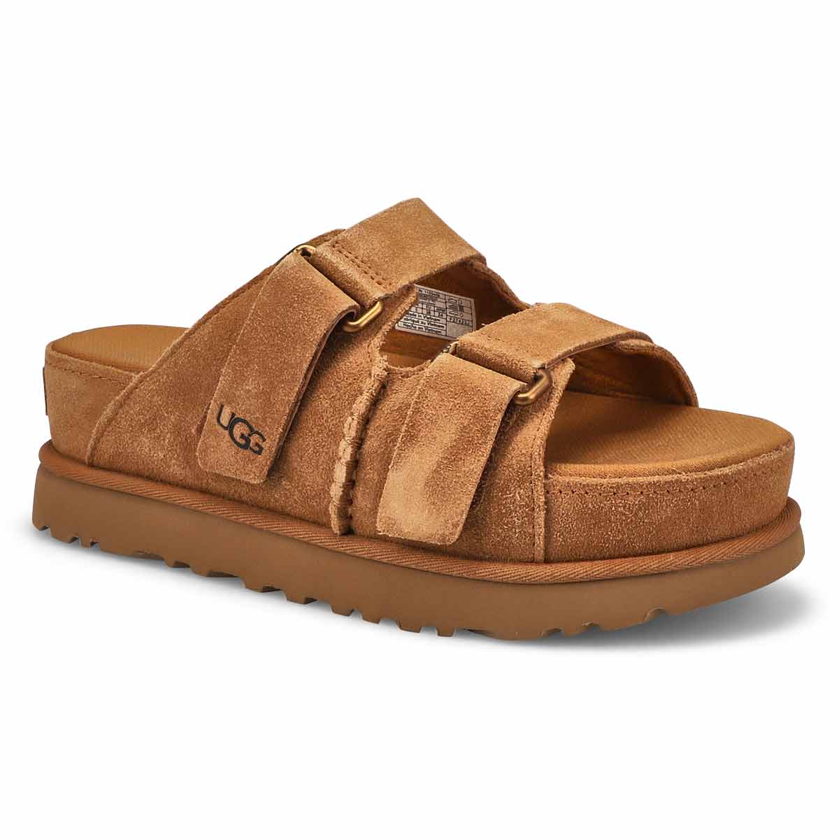 UGG, UGG, Ladies Goldenstar Hi Platform Slide Sandal - Chestnut