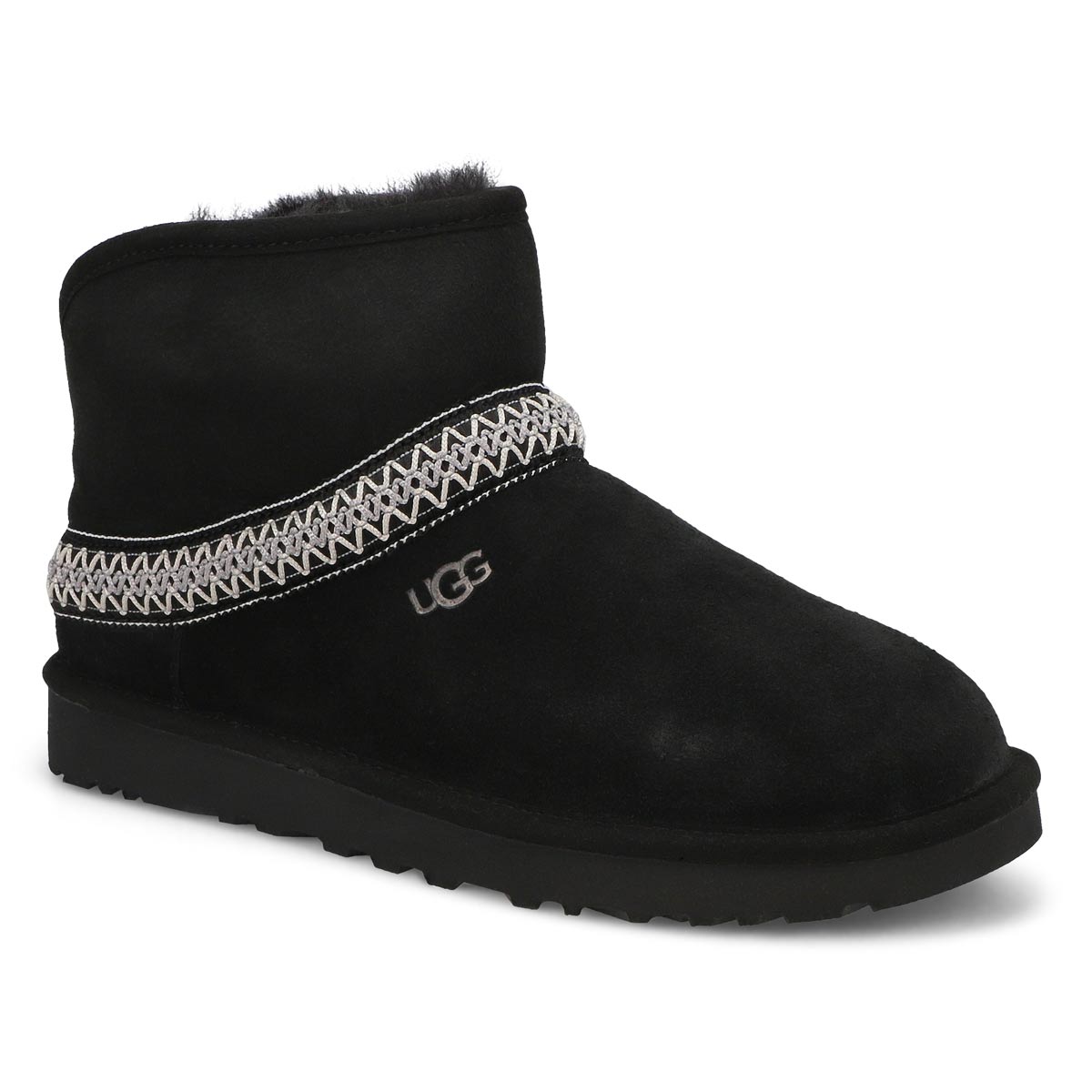 Womens Classic Mini Crescent Boot - Black