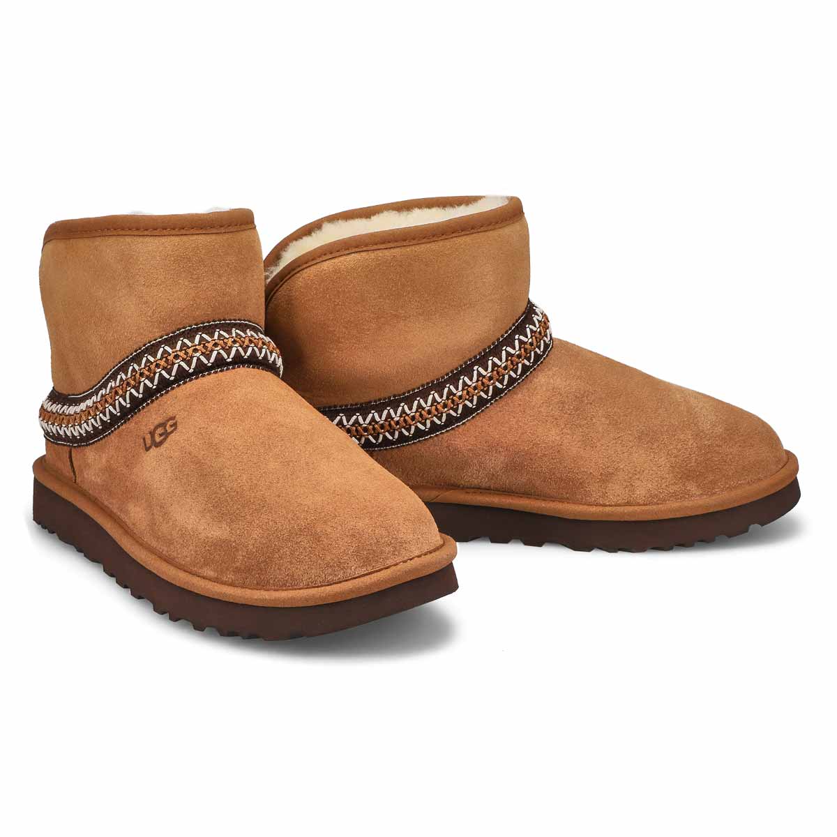 Womens Classic Mini Crescent Boot - Chestnut