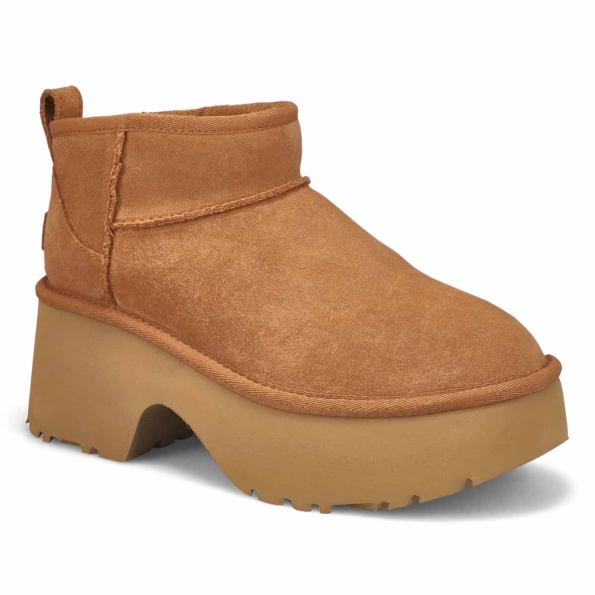 UGG, Botte CLASSIC ULTRA MINI NEW HEIGHTS, châtaigne, femmes