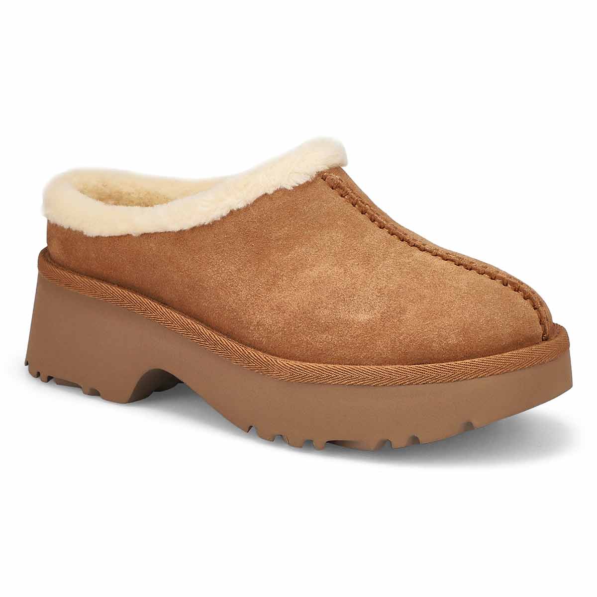 UGG, Women's New Heights Cozy Casual Clog - Chestnut