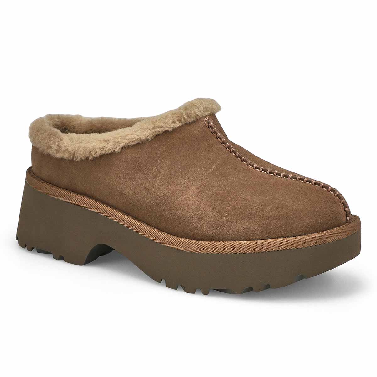 Womens New Heights Cozy Casual Clog - Hickory