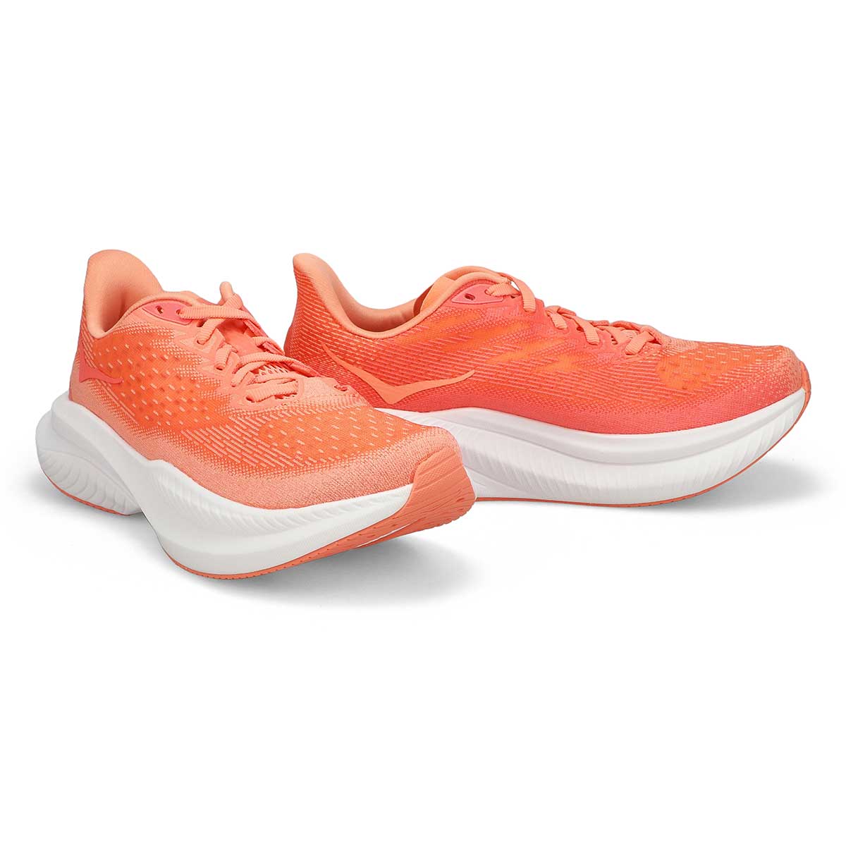 Womens Mach 6 LA Lace Up Performance Sneaker - Guava/White