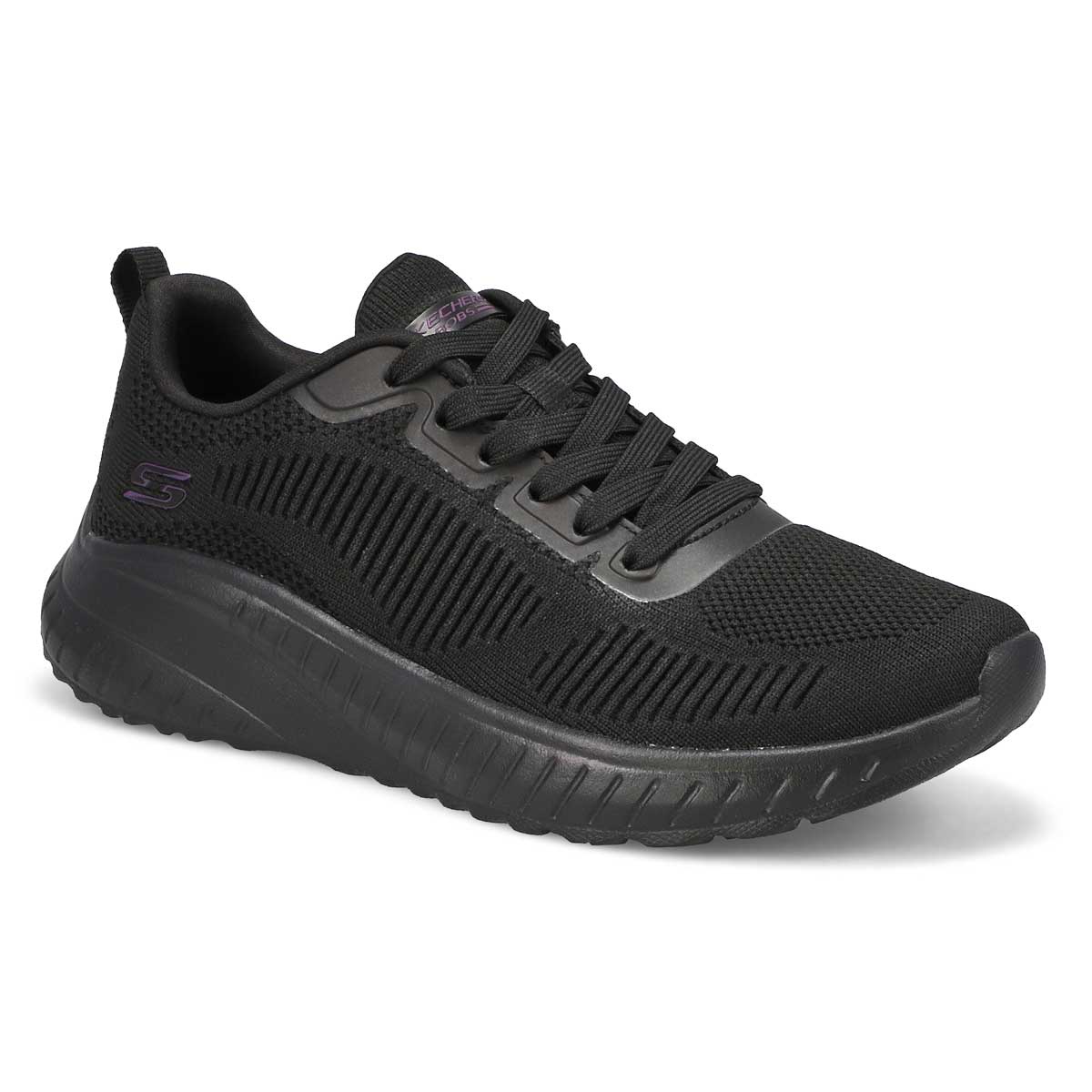 Skechers, Women's Bobs Sport Squad Chaos Face Off Lace Up Sneaker - Black