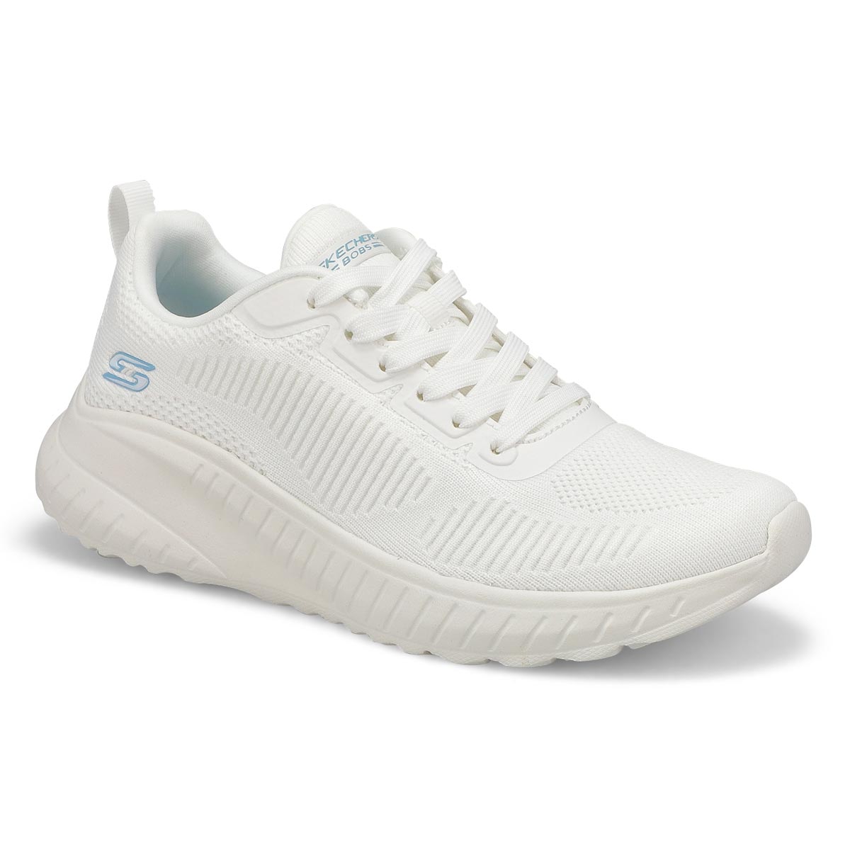 Skechers, Women's Bobs Sport Squad Chaos Face Off Lace Up Sneaker - Off White