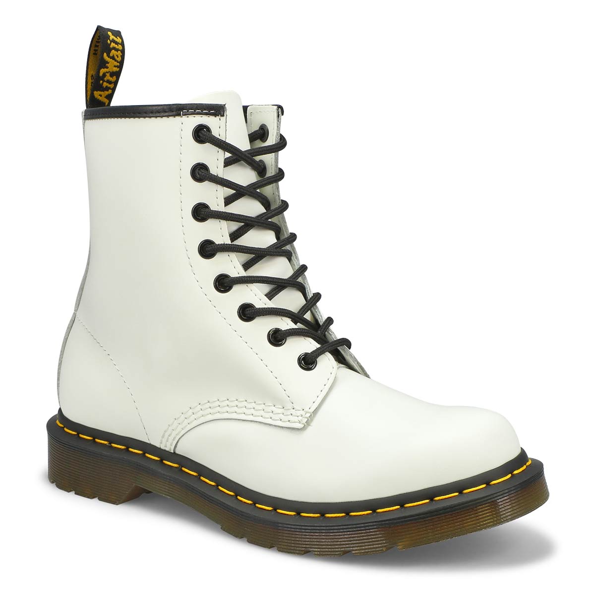 DrMartens, Bottes lisses 1460 blanches à 8 œillets, femmes