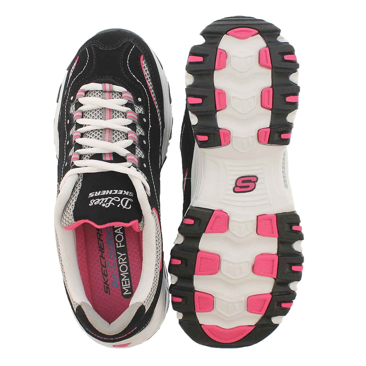 skechers d'lites 3 femme brun