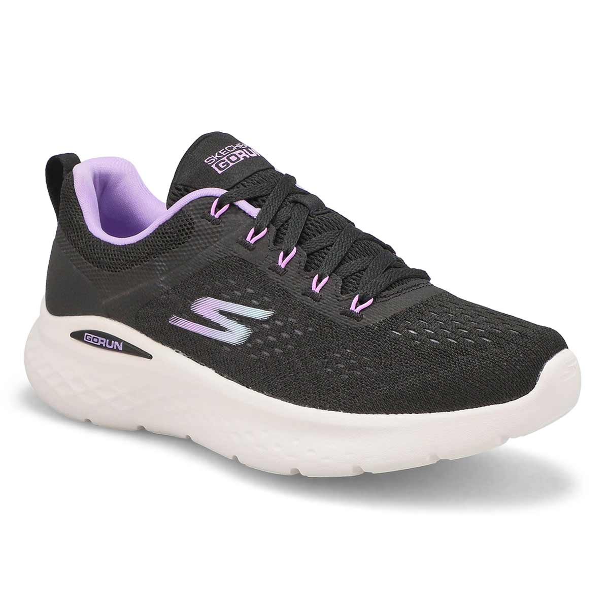 Skechers, Baskets GO RUN LITE, noir violet, femmes