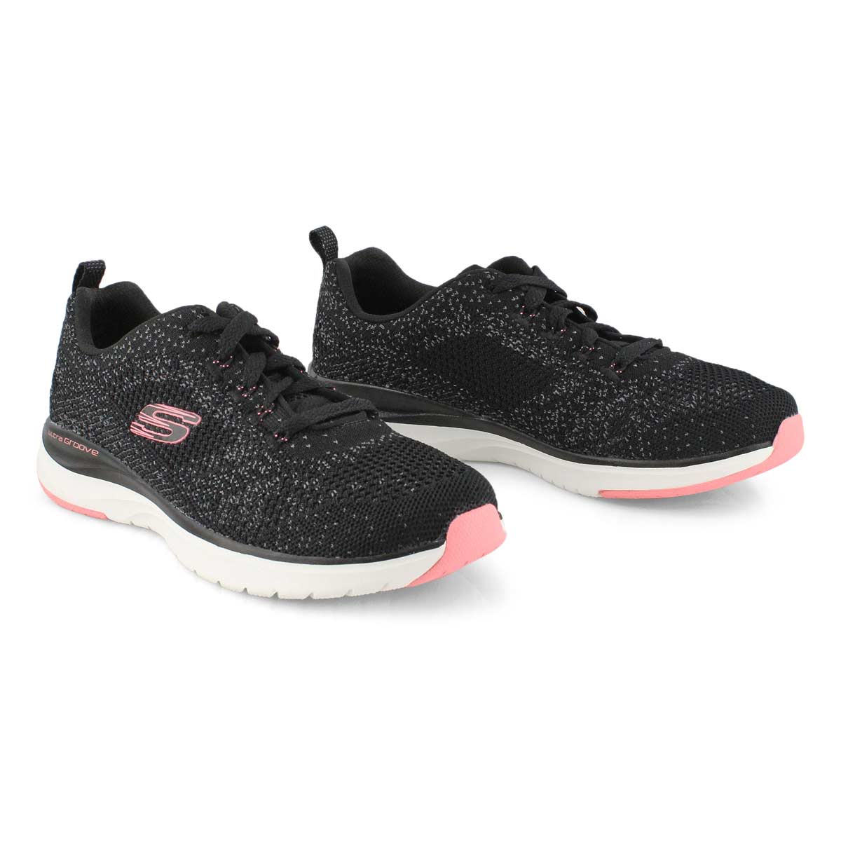 Skechers Women's Ultra Groove Sneaker - Black | SoftMoc.com