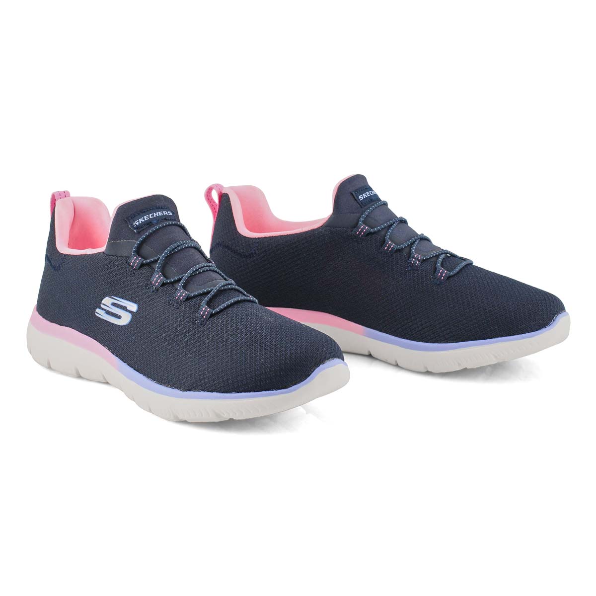 Skechers Women's Summits Sneaker - Black/Blue | SoftMoc.com