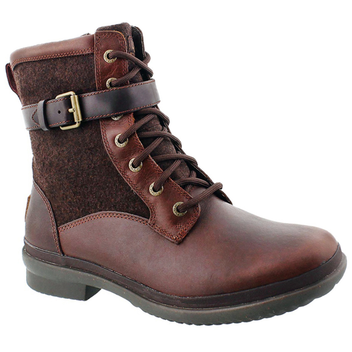 UGG Women's KESEY chestnut waterproof lace up | SoftMoc.com