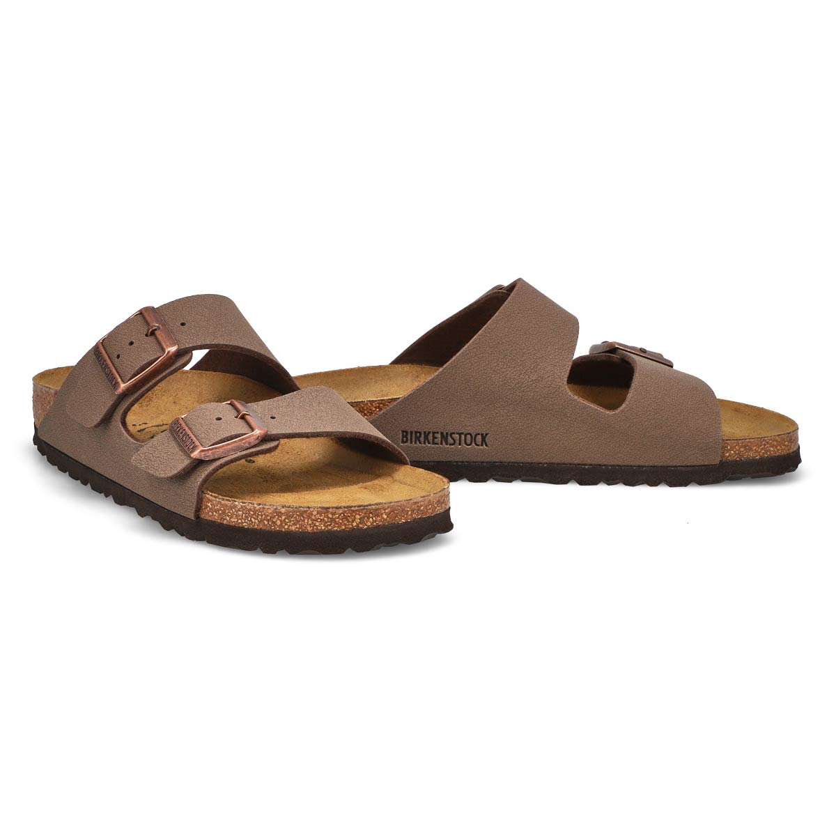 Womens Arizona Birkibuc 2 Strap Narrow Sandal - Mocha