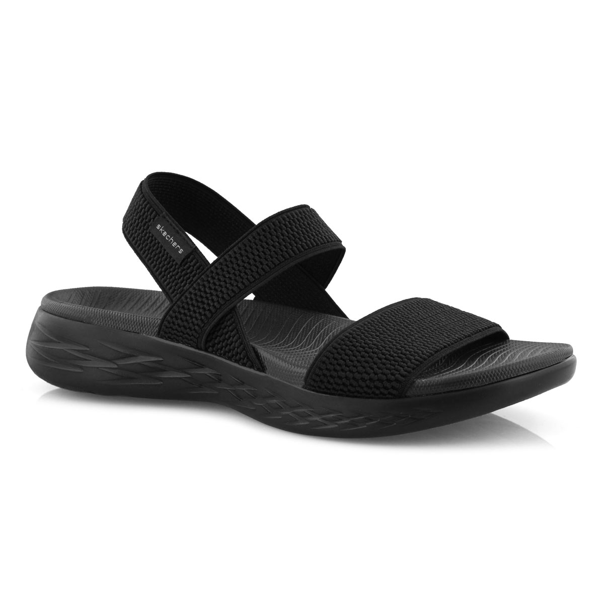 skechers sandals black