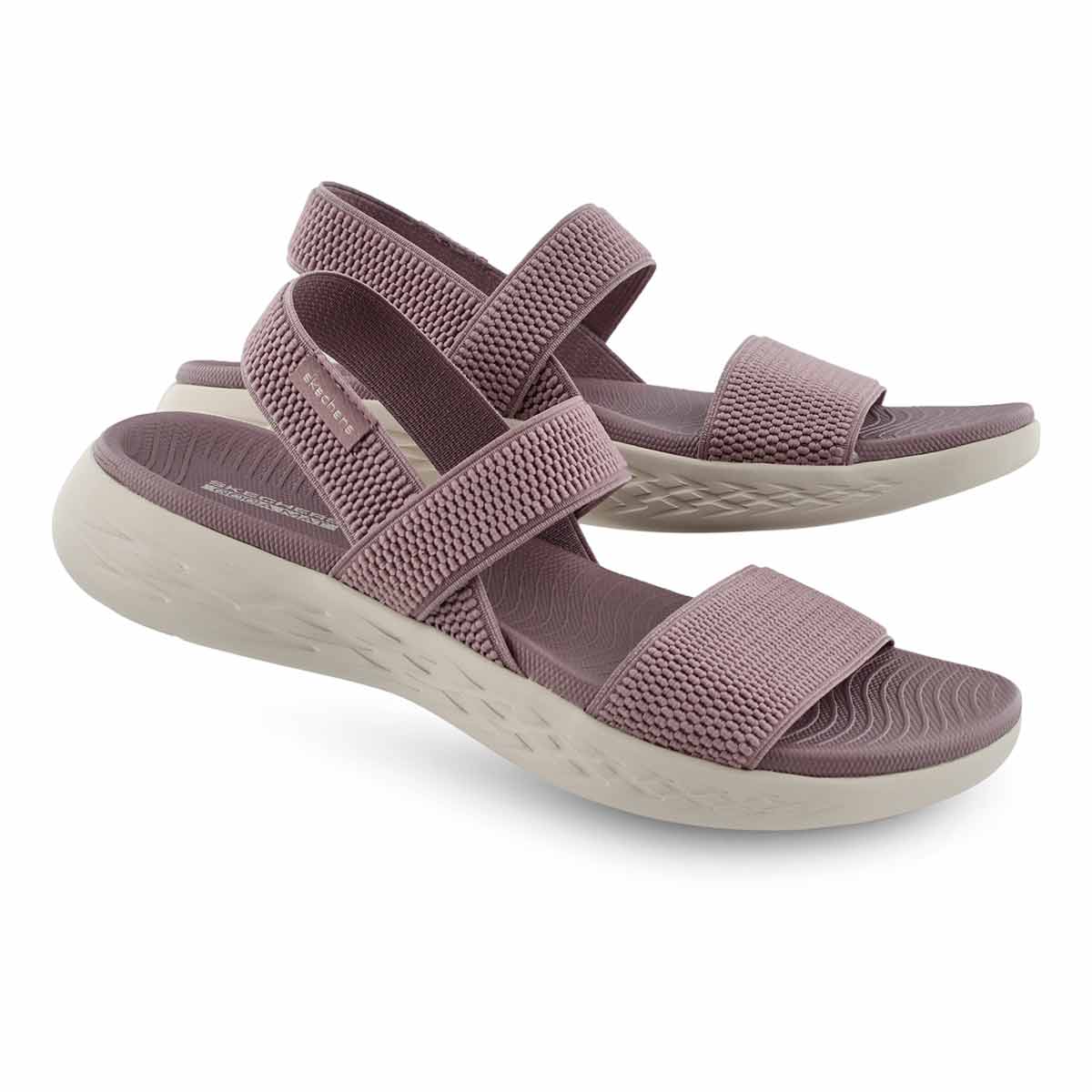 Skechers Womens on The Go 600 Light Mauve Sandals Size 9 (412291) for ...