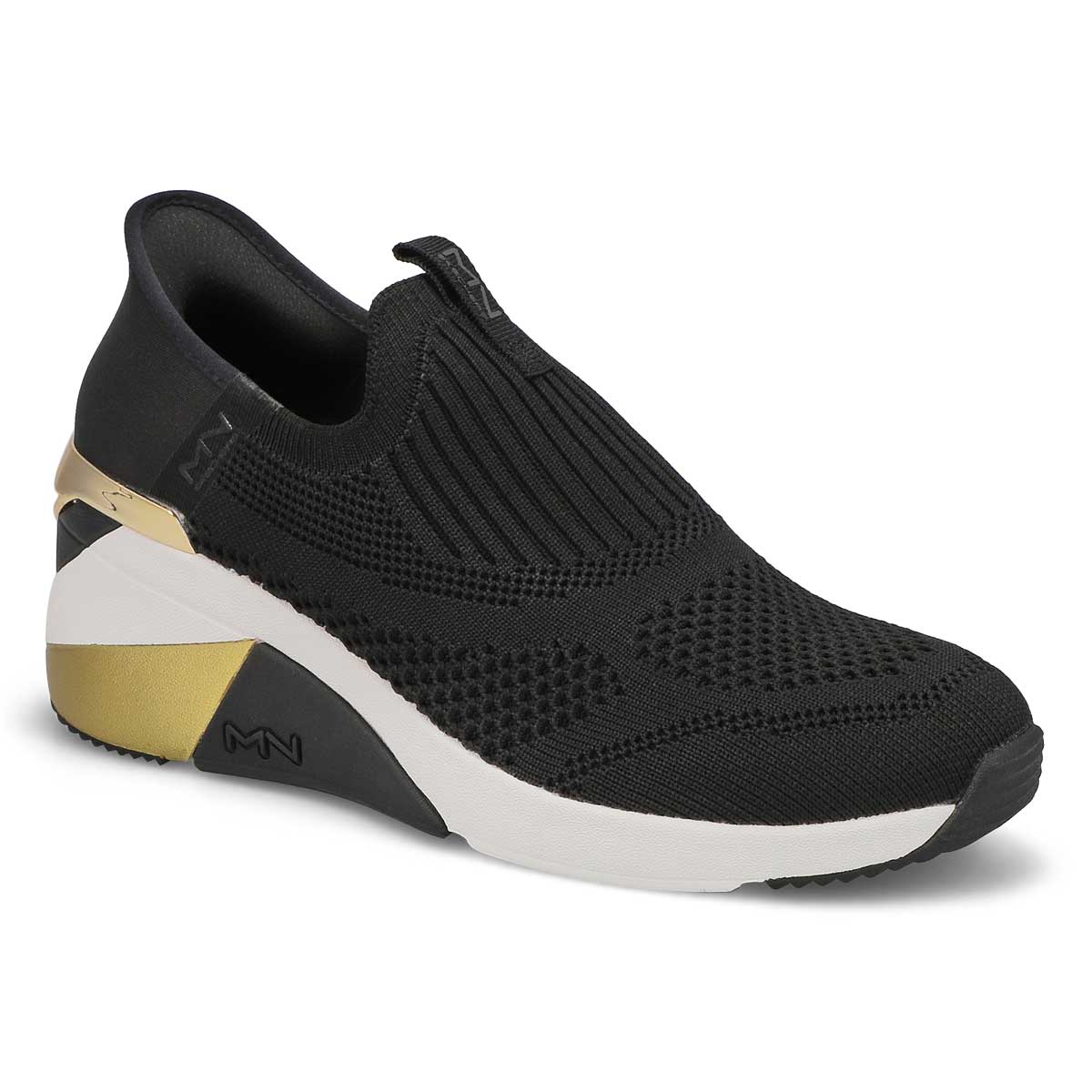 Skechers, Baskets à enfiler MARK NASON A WEDGE CRECENT SLIP-INS, noir, femmes