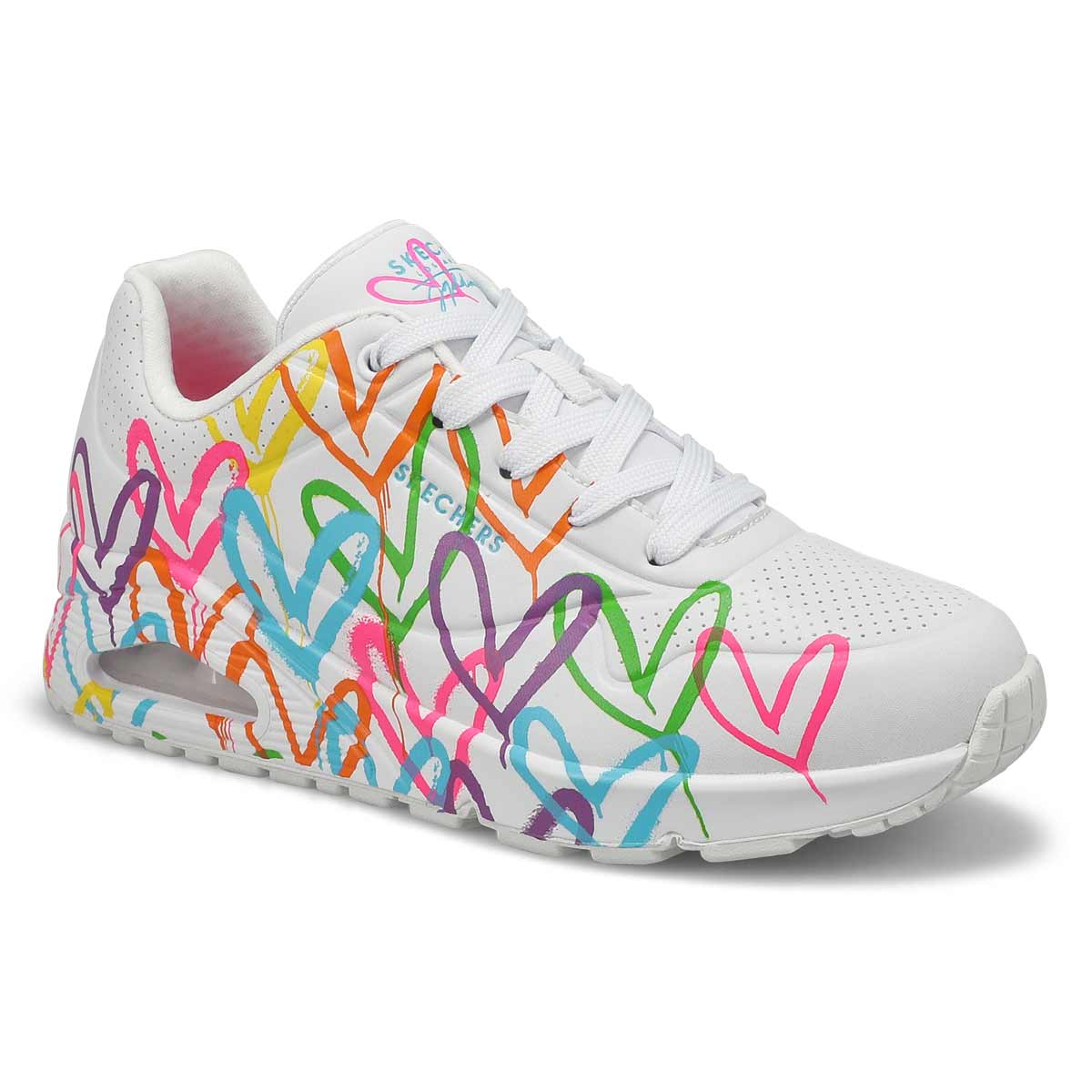 Skechers, Baskets UNO HIGHLIGHT LOVE, blanc multi, femmes