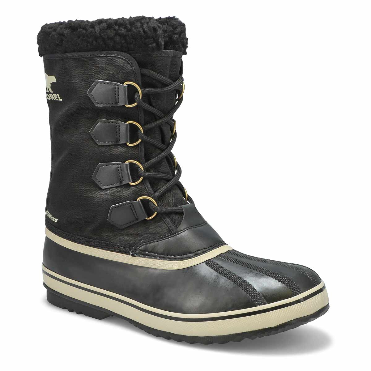 Sorel, Men's 1964 Pac Nylon Waterproof Winter Boot - Black Fossil