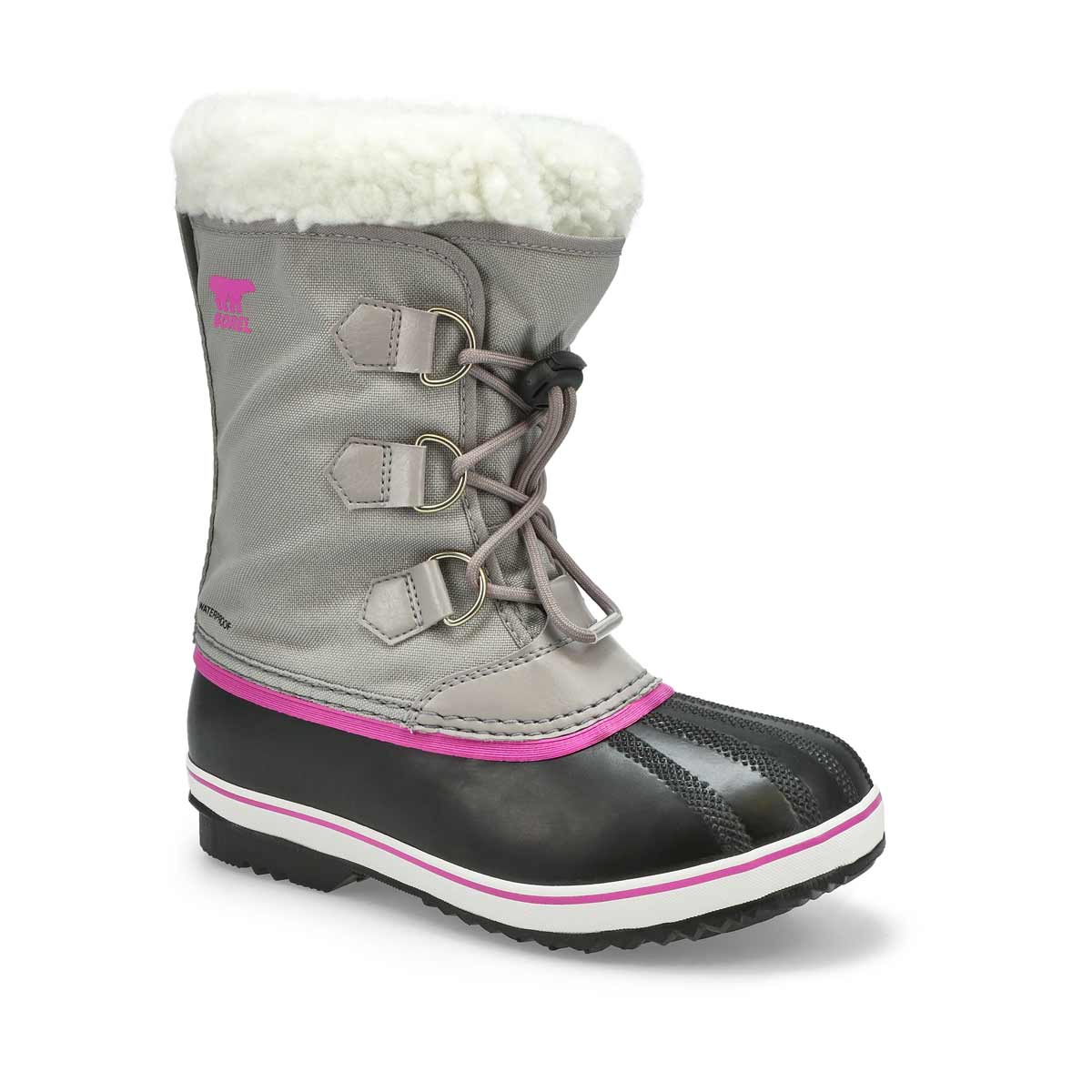 Sorel, Sorel, Girls' Yoot Pac Nylon Waterproof Winter Boot - Grey