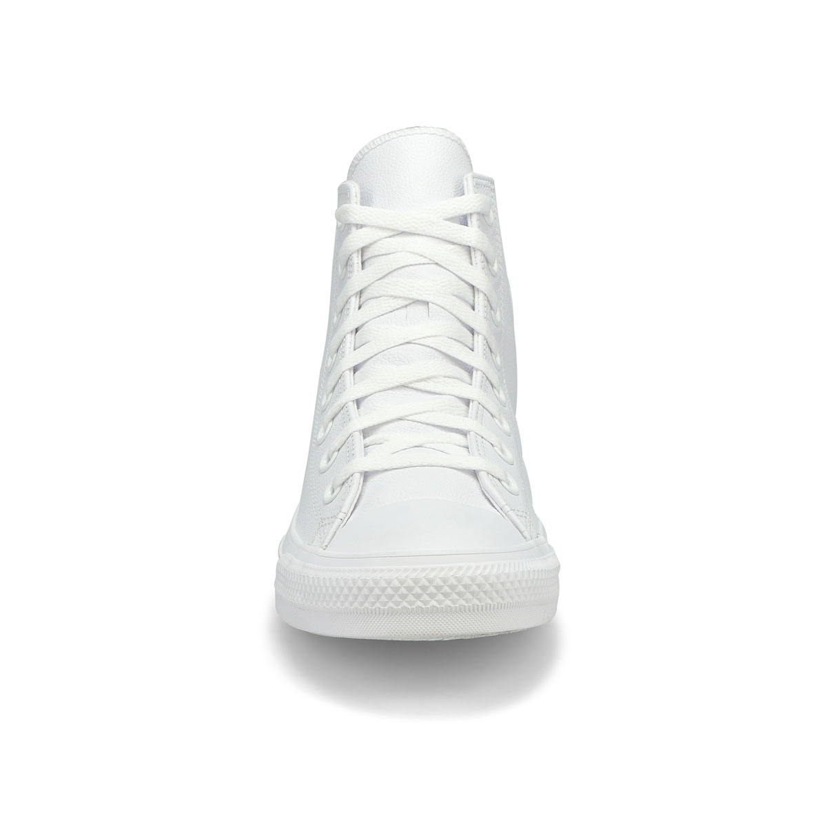 Mens Chuck Taylor All Star Leather Hi Top Sneaker - White Mono